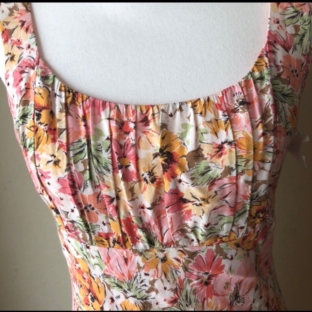 Ann Taylor Loft sleeveless floral print dress.